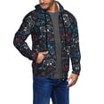 thumbnail image 2 of Vsdgher Joystick Gamepad Mens Hoodies Zip Hoodie, Hoodies for Men, Zip-up Hooded Sweatshirt-Small, 2 of 5