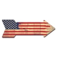thumbnail image 1 of SignMission P-ARROW12-999985 36 Po Drapeau Américain Peint Signe Flèche, 1 of 1
