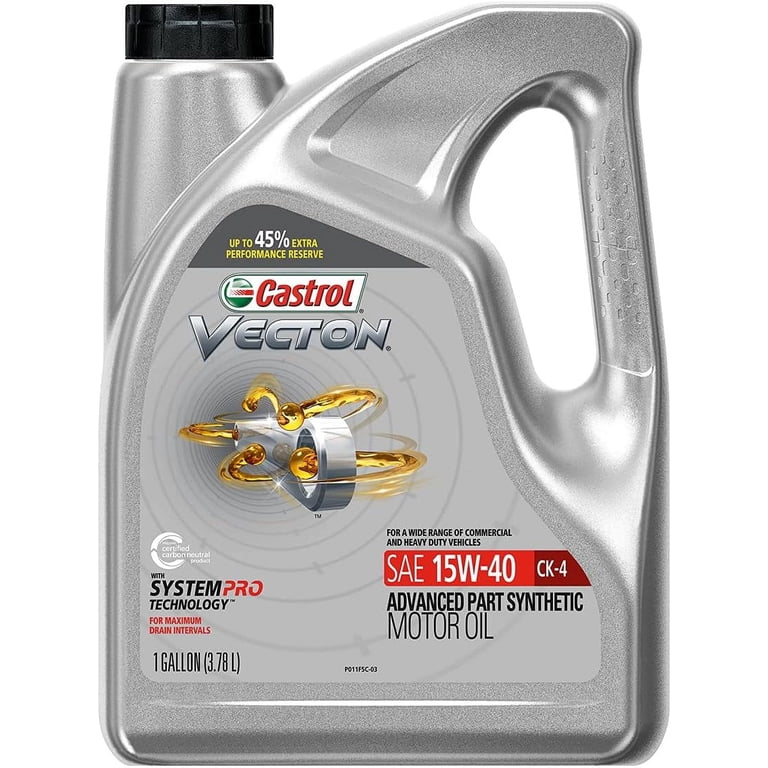 Castrol Vecton 15W-40 CK-4 Advanced Part Synthetic Motor Oil, 1