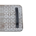 thumbnail image 3 of Parisloft Long Narrow Caved Wood Tray With 2 Metal Handles, 22.5" Long, 3 of 9