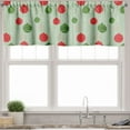 thumbnail image 3 of Ambesonne Christmas Valance & Curtain, Baubles Strings, 55"x36", Multicolor, 3 of 6