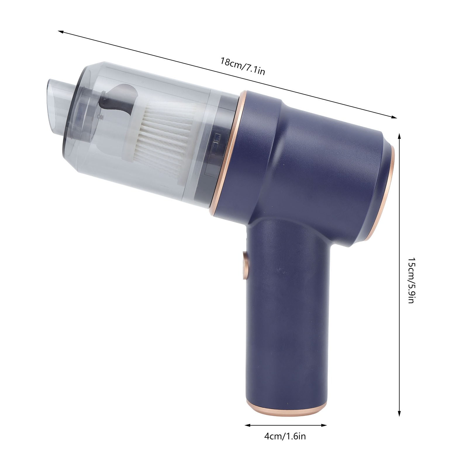 120W 8000Pa Strong Suction Handheld Vacuum Cleaner, Mini Cordless Handheld Vacuum, Rechargeable Portable Handheld Vacuum for Car, Home and Office Cleaning