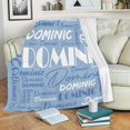 thumbnail image 2 of AISENIN Personalized Name Blanket Personalized Blanket for Adult Kids with Name Personalized Throw Blanket for Christmas New Year Birthday Gifts, 2 of 4