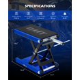 thumbnail image 2 of Elevador de motocicletas Orion Motor Tech, 500 kg, Scissor Jack, azul, 2 of 8