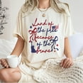 thumbnail image 4 of Land of the Free Because of the Brave T-Shirt – Patriotic USA Graphic Tee with Statue of Liberty and American Flag, 4th of July Shirt for Men and Women, 4 of 7