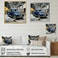 thumbnail image 4 of Designart "Industrial Drive Blue Pickup Truck Exploration II" Transportation Floater Framed Canvas Art Print, 4 of 7