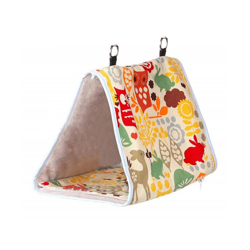 AIXING Bird Bed Winter Warm Bird Nest House Shed Hammock Finch Cage Velvet Birds Hideaway For