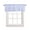 SkyBlue MediumPurple, variant on Blue Grid Kitchen Valances for Windows Farmhouse Linen Window Valance Curtain for Living Room Window Treatment Checkered Plaid Gingham Lattice Trellis Print Valance Rod Pocket Topper, 42 x 12 Inch