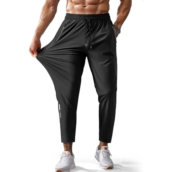 Men's Hiking Pants Quick-Dry Lightweight Sweatpants Outdoor Fishing Pants Water Resistant with Zipper Pockets