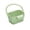 Green, variant on Linnome 2-In-1 Foldable Sink Basket Hanging Sink Colander Food Residue Filter Sponge Utensil Storage Strainer for Kitchen Fruit Vegetable Wash