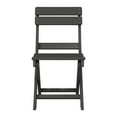 thumbnail image 2 of WestinTrends Malibu HDPE Outdoor Patio Modern Folding Dining Chair, Gray, 2 of 15