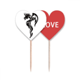 thumbnail image 1 of Dragon arte animal grano silueta Palillos de dientes bandera etiqueta de amor selección de pastelitos, 1 of 4