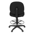thumbnail image 6 of Romig Comfort Series Swivel Fabric Computer Task Chair with Drafting Kit - Black, 6 of 7