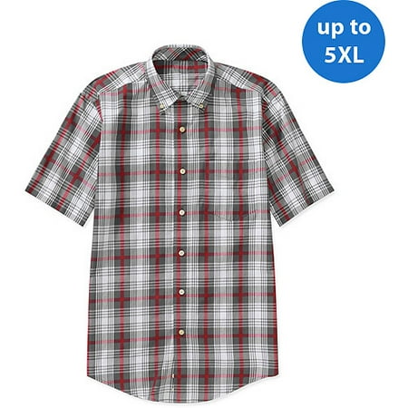 Faded Glory Short Sleeve Plaid Woven