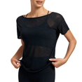 thumbnail image 4 of Womens Open Back Workout Top Twist Back Backless Athletic Shirt Breathable Summer Yoga Running Gym Activewear, 4 of 8
