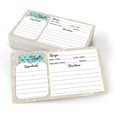thumbnail image 1 of 321Done Tarjetas De Recetas De Tarro De Masón Pequeñas (Juego De 50) 3" X 5" De Doble Cara Premium - Hecho En Ee. Uu. - Notas Rústicas De Color Verde Azulado Y Tostado Para Bodas, 1 of 5