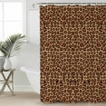 thumbnail image 4 of Abstract Leopard Texture Shower Curtain for Bathroom, Wild Animal Skin Pattern Waterproof Shower Curtains Washable Quick Dry with Hooks Bathtub Curtains 36x72 IN, 4 of 7