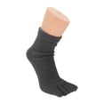 thumbnail image 2 of Unique Bargains 1 Pair Five Toe Socks Soft Thickening Socks for Women Deep Gray, 2 of 6