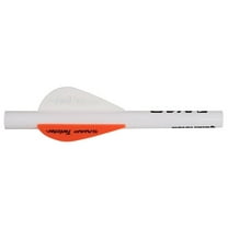 New Archery Products Quikfletch 2" Twister, White/Orange/Orange, 6 Pack