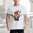 thumbnail image 4 of T-Shirt pour Homme Zootopia 2 en Coton à Manches Courtes, Col Ras du Cou, 4 of 5