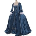 thumbnail image 2 of Women's Queen Marie Antoinette Rococo Ball Gown Gothic Victorian Dress, 2 of 7