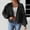 Black, variant on Qulqfy Trendy Women Cardigan Sweater Open Front Black Knit Lantern Sleeve with Bows Shirts Light Weight Sweater for Women L