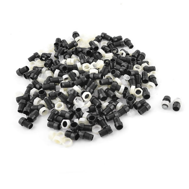 150 Piezas Soportes de Montaje para Lámparas LED de 5 mm de Plástico Negro