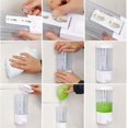 thumbnail image 5 of Wall Mounted Suction Cup Hanging Soap Dispenser Bathroom Shampoo And Lotion Container Holder (white ) (1pcs), 5 of 5