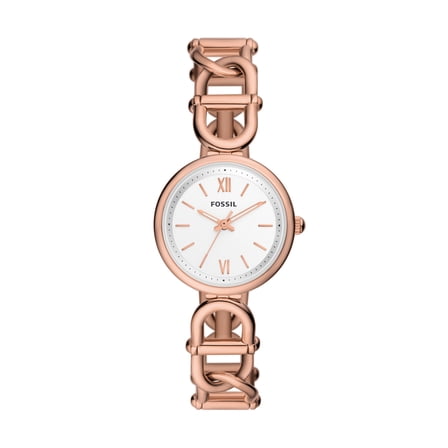 Fossil Women's Carlie Three-Hand, Rose Gold-Tone Stainless Steel Watch