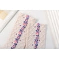 thumbnail image 3 of Women's Cute Floral Socks Ruffle Frilly Aesthetic 3D Flower Cottagecore Dress Sock 5 Pairs, 3 of 7