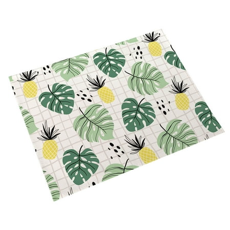 

Hloma Stain Resistant Bowl Pad Heat Insulation Cotton Linen Non-slip Pineapple Cup Mat Desktop Decor