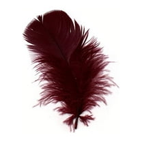 Loose Turkey Plumage Feathers - Burgundy