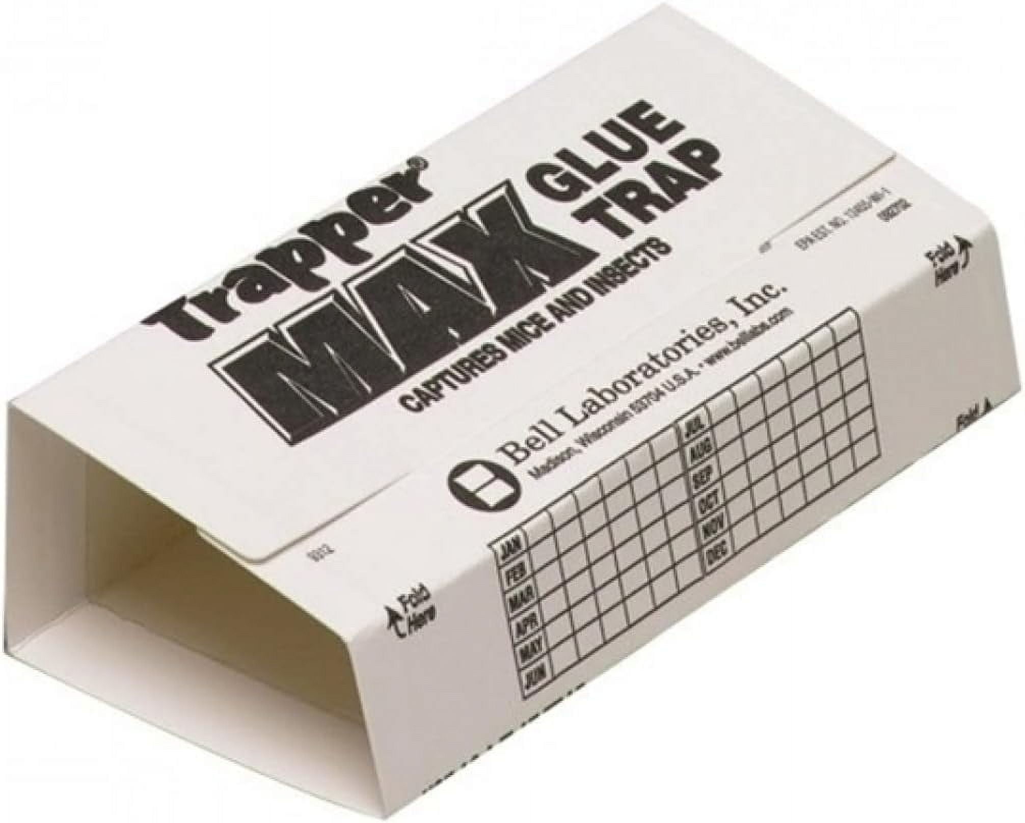 Trapper Max Mouse & Insect Glue Boards - 72 Boards White by Bell LAbatories