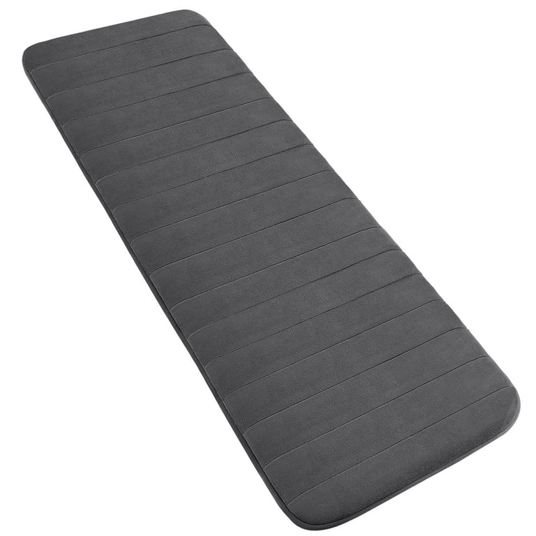 Yimobra Memory Foam Bath Mat Large size, 55.1 x 24 inches,Soft and Comfortable, Super Water Absorption, Non-Slip, Thick, Machine