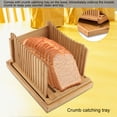thumbnail image 4 of Guide Trancheuse Pliable en Bambou pour Pain avec Plateau Attrape-Miettes, 4 of 8