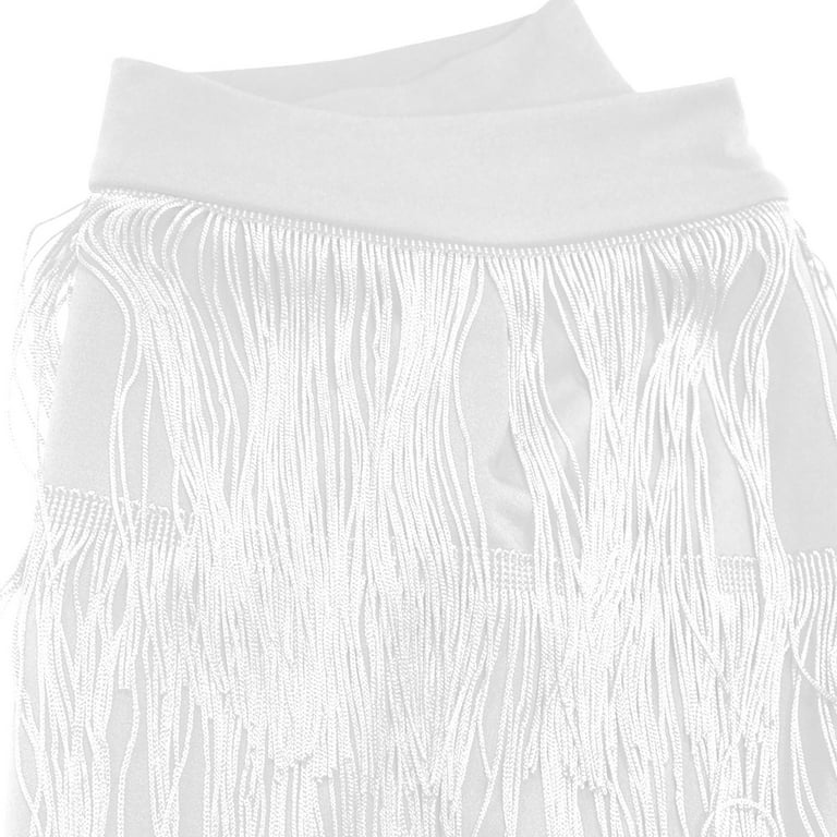 JNGSA Women's Summer/Fall Fringe Skirt Casual High Waist