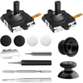 thumbnail image 1 of Joystick Replacement Kit for Oculus Quest 2 / 3 Controller Accessories for Oculus Quest 2 Controller and Meta Quest 3 Controller, Joysticks, Thumbstick, Screwdriver, Tweezer & Pry Tool, 1 of 7