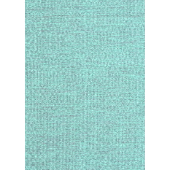 Ahgly Company Indoor Rectangle Abstract Turquoise Blue Contemporary Area Rugs, 8' x 12'