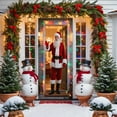 thumbnail image 5 of Christmas Door Cover Banner, Xmas Hanging Banner Holiday Backdrop Merry Christmas Santa Background for Home Holiday Decor 35.4 x 72.8in, 5 of 6