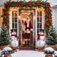 thumbnail image 5 of Uuiauoio Christmas Door Curtain,Festive Christmas Door Curtain with Santa Claus Design Outdoor Holiday Decor Hanging Fabric Banner for Porch Entryway Wall Photo Background and Party Decoration, 5 of 6