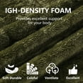 thumbnail image 6 of Queen Size Foldable Sofa Bed, Plush Futon Convertible Sleeper with High-Density Foam, Folding Floor Couch for Living Room Guest Room, Green, 6 of 8