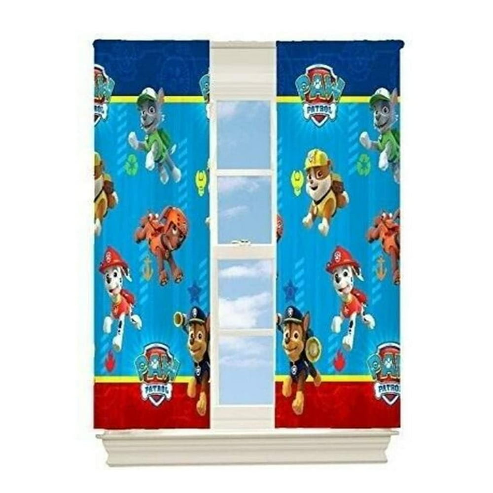 paw patrol bedroom set with curtains
