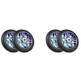 thumbnail image 1 of 4 Pcs Accessoires de Scooter Roues de Scooter 110mm Roues Pu Colorées Roues de Voiture Acrobatique Épaisses avec Roulements (Noir), 4 x Roues de Planche à Roulettes (avec Roulement Argenté), Noir, 1 of 7