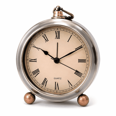 GUENG 6 " Silent Non Ticking Desk Clock, Vintage Roman Numeral Alarm Clock GUENG 6 " Silent Non Ticking Desk Clock, Vintage Roman Numeral Alarm Clock 95 ae 927 e 02 cd 4 d