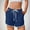 Blue, variant on Caywon Women Fashion Shorts Solid Color Choice Elastic Waistband Drawstring Tie Adjustable Fit Casual Everyday Wear Comfortable Material Loose Summer Apparel
