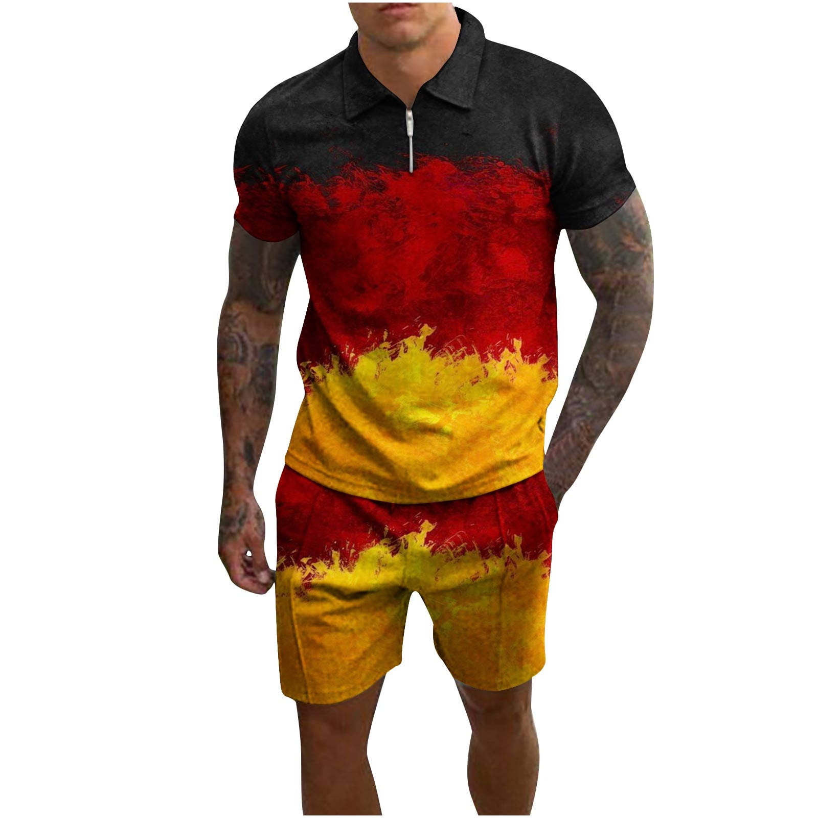 Fanxing 2023 Men Sweatsuits Sets Big And Tall Sweat Suits For Men 2