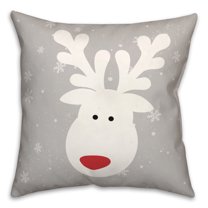 Creative Products Cute White Deer 16 x 16 Spun Poly Pillow
