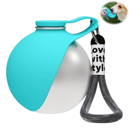 2-in-1 Portable Dog Water Bottle for Small Dogs, Foldable Pet Water Bottle, Portable Super Design Dog Water Bottle for Small Dog Walking, Hiking & Travel