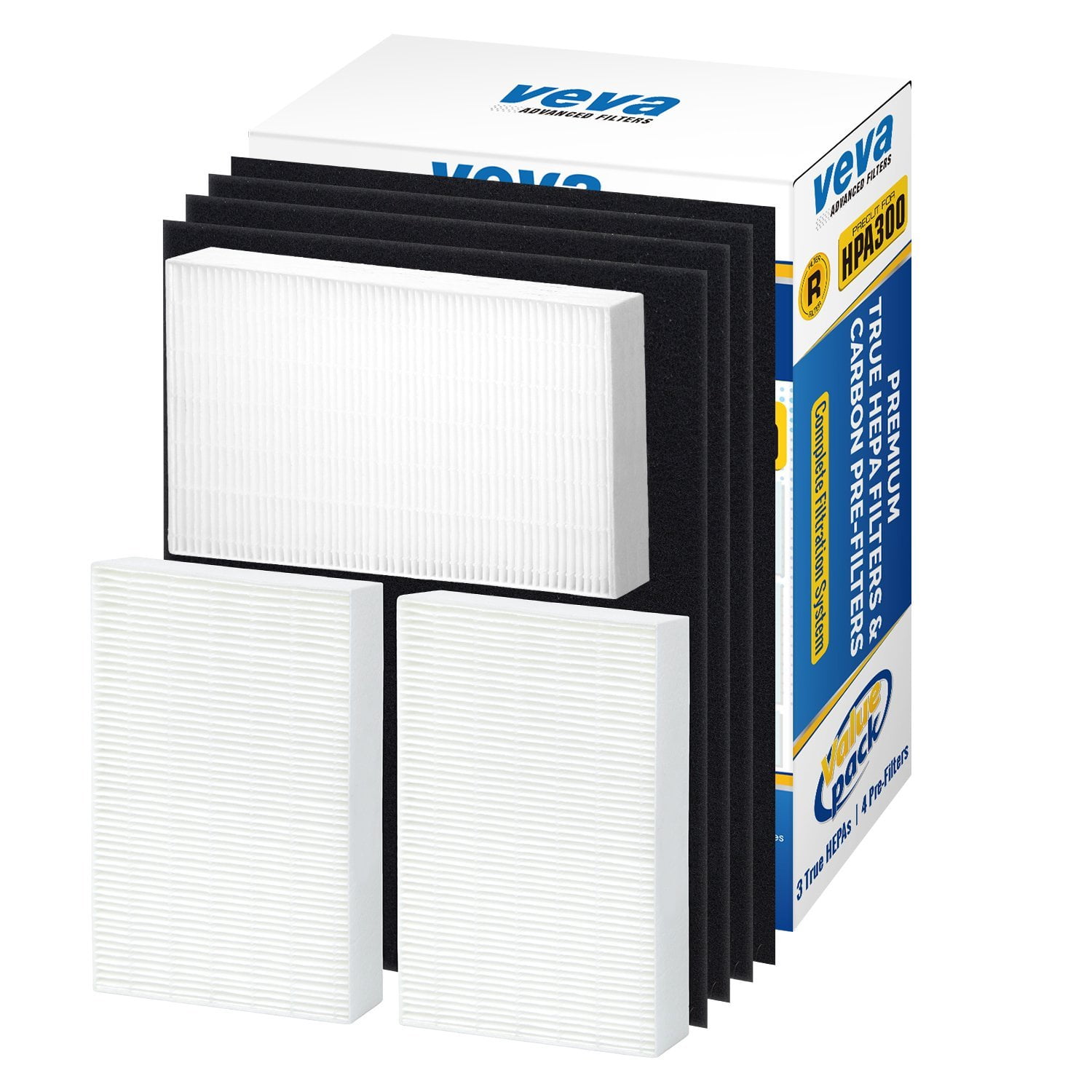 HPA300 Precut Carbon Pre Filters 6 Pack Compatible with Honeywell HPA3 