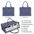 thumbnail image 2 of Large Capacity Tote Bag,Dark Blue Christmas Dog and Snowman Pattern Handbag Fashion Luxury Tote Bag,15.7"x13"x 5.1" Inches,Laptop Compatible, 2 of 6